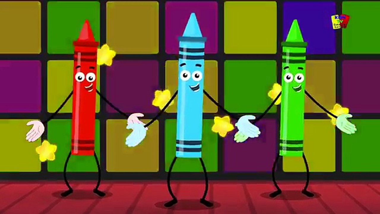 Hokey pokey Crayons rima Canción para niños Kids Dance Rhymes For Children & Babies