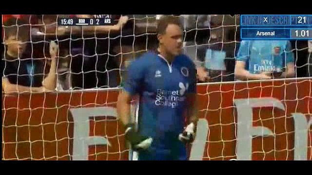 Pierre-Emerick Aubameyang Penalty Hat-trick Goal HD - Boreham Wood 0-3 Arsenal 14.07.2018 Friendly