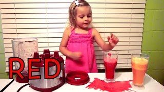 Learn Colors with Fruits and Blender for Babies, and Preschool Children | Learning Colours with Bad