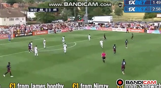 Amazing Goal Reiss Nelson (0-4) Boreham Wood vs Arsenal