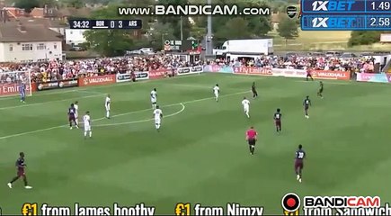 Amazing Goal Reiss Nelson (0-4) Boreham Wood vs Arsenal