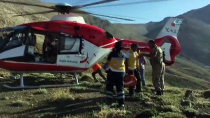 2 bin 600 metredeki yaylada mahsur kalan hamile kadın için seferber oldular