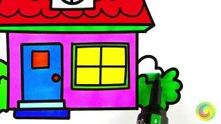 Coloring Rocking Horse | Learn Colors with Baby Toys | Coloring Pages Kids and Drawing for Children