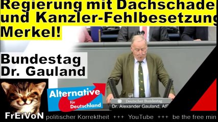 Regierung mit Dachschaden und Kanzler-Fehlbesetzung! Dr. Gauland (AfD) * Bundestag