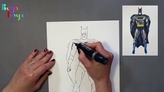 Batman Drawing Painting Coloring | Boyaboya video