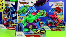 Marvel Playskool Superhero Adventures Captain America Incredible Hulk Spider-man Masters Kapow