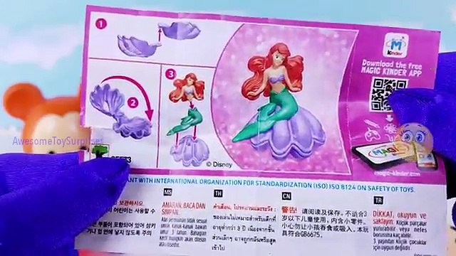 Learn Colors with Mickey Mouse Tsum Tsum and Kinder Surprise Eggs Toys for Kids