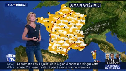 La météo pour ce dimanche 15 juillet 2018