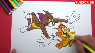 Tom And Jerry Coloring Pages For Kids - Learn Colors For Kids