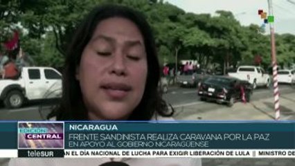Cientos de nicaragüenses realizan repliegue por la paz