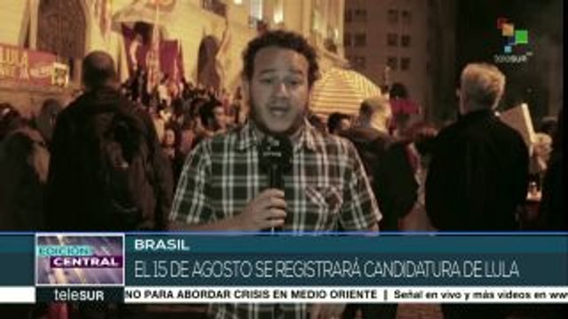 Brasileños siguen movilizados para exigir la libertad de Lula