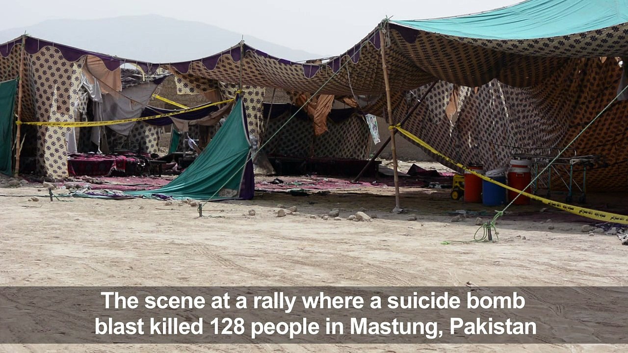Pakistan: On site day after suicide bombing