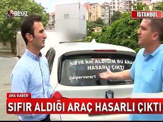 Sıfır aldığı araç hasarlı çıktı!