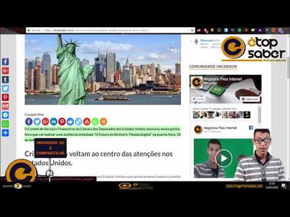 Notícias Análise 14/07: Congresso Americano Criptomoedas como Dinheiro - Novas Moedas na Coinbase