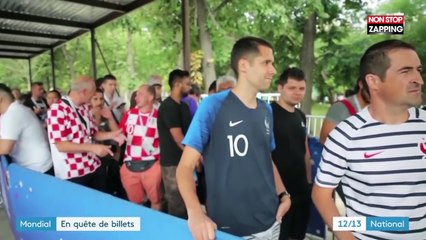 France – Croatie : Ces supporters prêts à tout pour dégoter une place pour la finale (Vidéo)