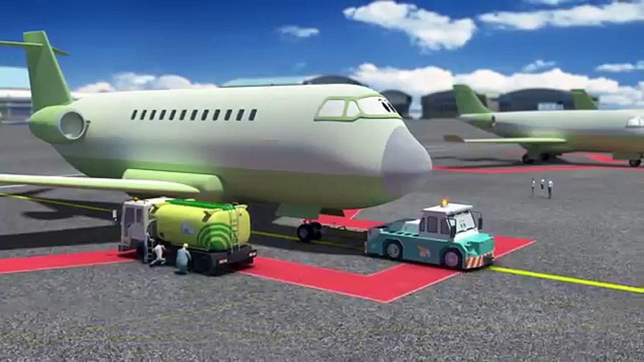 Airplane cartoon for kids - The Airport Diary - The amazing runway (cartoon 41)