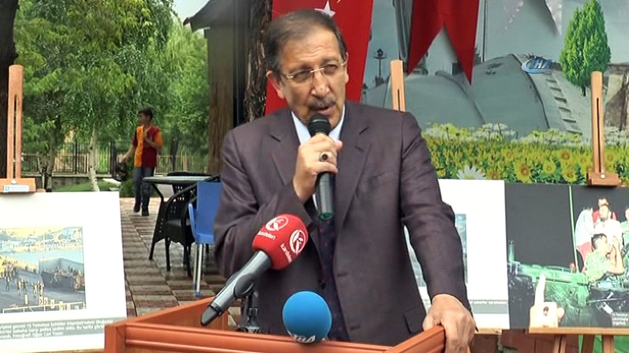 İhlas Haber Ajansı 15 Temmuz Fotoğraf Sergisi Palandöken’de açıldı