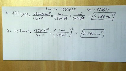 Converting Farm Acreage to Square Miles 094