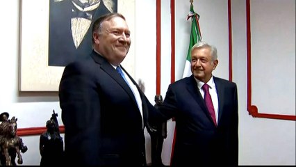Mike Pompeo meets Mexico's president-elect Obrador