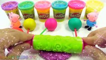 Learn Colors Play Doh Fun Peppa Pig Rainbow Candy Compilation Nursery Rhymes - Mamy Kids TV