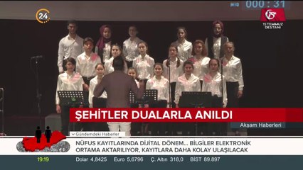 15 Temmuz şehitleri anıldı