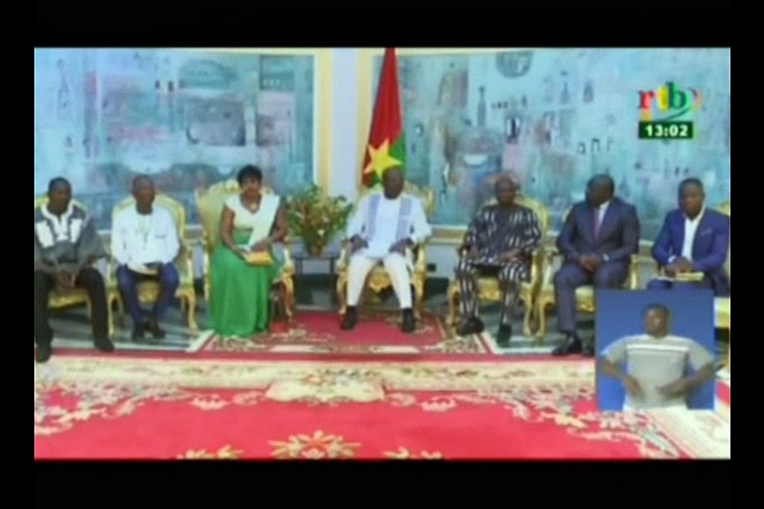 RTB/ Audience entre le président Roch Kaboré et les étalons de la diaspora Burkinabé