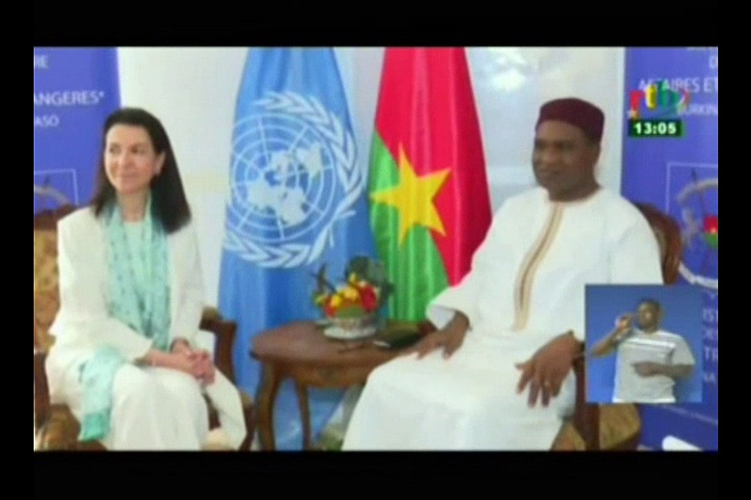 RTB/Entretien entre le ministre des affaires étrangères et la directrice exécutive du comite de lutte contre le terrorisme des Nations-Unies, Michelle Conninsx