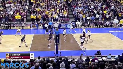 Sarah Wilhite attacks of NCAA | Minnesota Volleyball