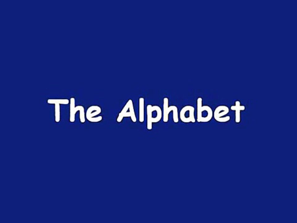 Lalphabet en anglais