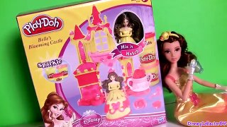 Play Doh Sparkle Belle Blooming Castle ♥ Play Doh Brillante con Glitter Castillo Princesa Disney