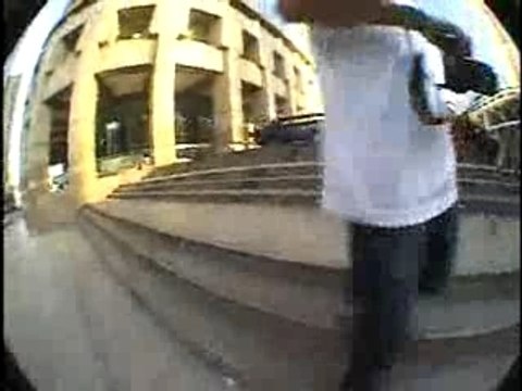 Skateboarder Punches Security Guard In The Head!