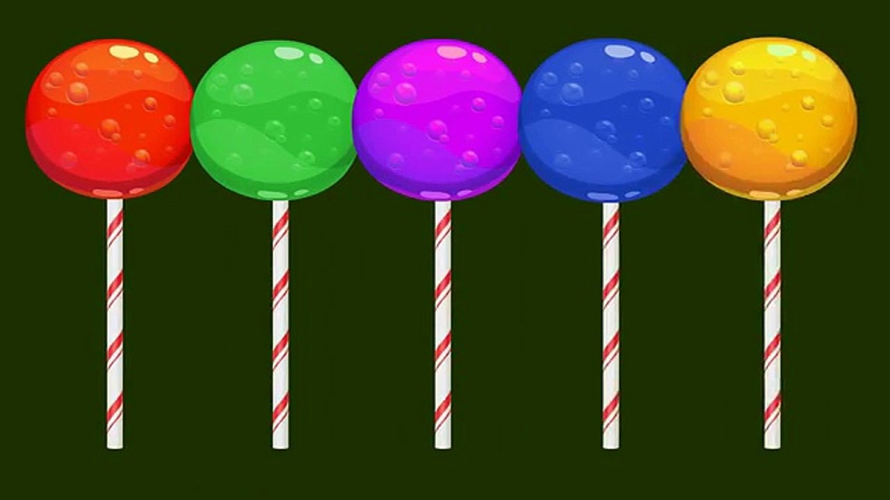 Lollipop Finger Family Nursery Rhyme - Circle Candy Daddy Finger Song