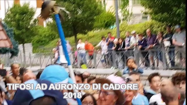 Tifosi della Lazio ad Auronzo in attesa della squadra
