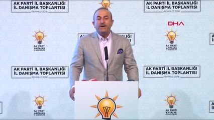 Antalya Dışişleri Bakanı Çavuşoğlu İl Danışma Toplantısı'nda Konuştu