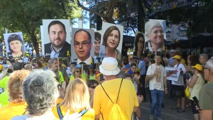 Manifestación por la libertad de los presos independentistas