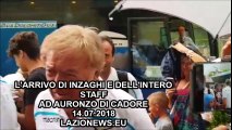 L'arrivo di Inzaghi e lo staff ad Auronzo