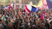 World Cup 2018- France football victory ends in tear gas - BBC News