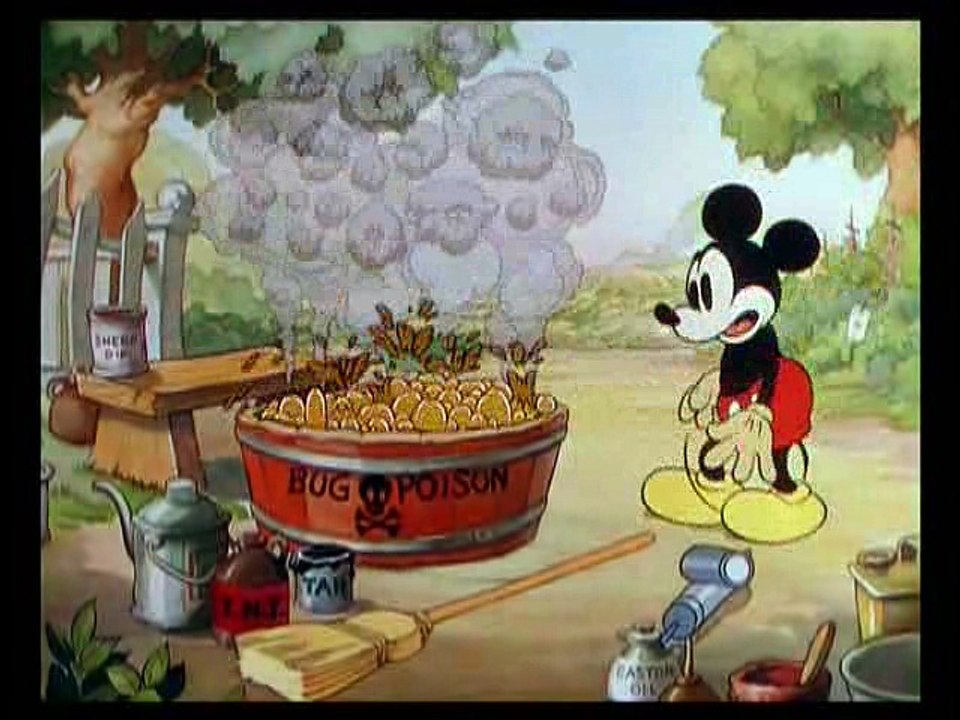 Mickey Mouse, Pluto - Mickey's Garden  (1935)