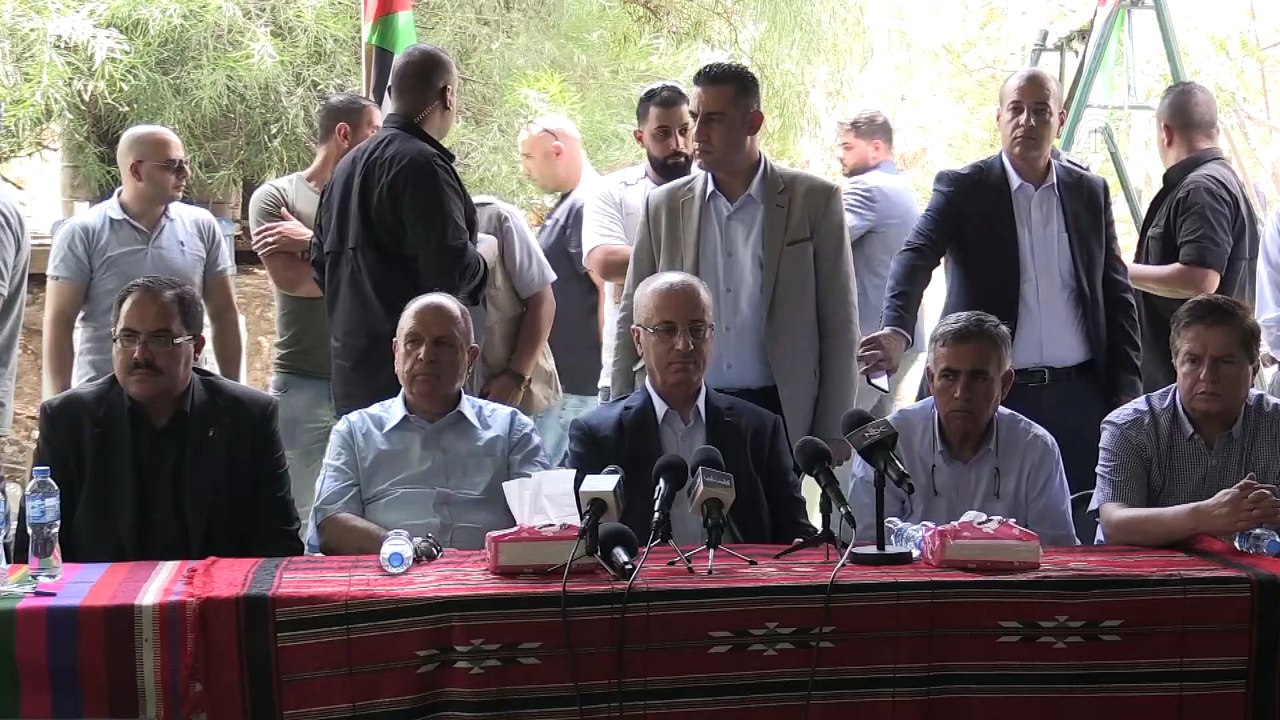 Filistin Başbakanı Hamdallah’tan uluslararası topluma 'Han el-Ahmer' çağrısı - RAMALLAH