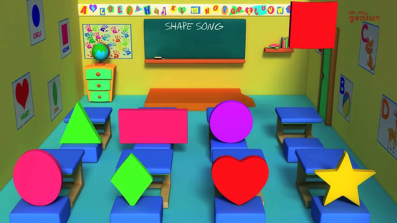 Nursery Rhymes From Oh My Genius - the Shapes Song | shape song