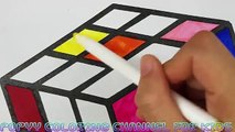 How To Draw Rubiks Coloring Rubiks Cube Kids Drawing and Coloring Videos Art Learning for Kids