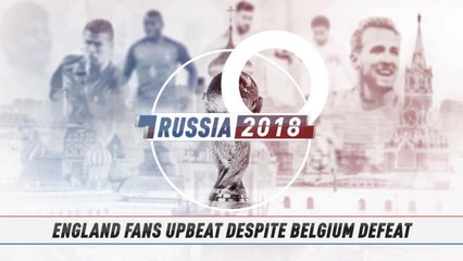 Fan Colour - England fans upbeat despite Belgium defeat