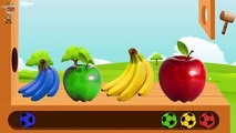 Learn Colors with Fruits Apple and Banana WOODEN FACE HAMMER XYLOPHONE For Toddlers Soccer Balls