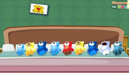 Ten in the Bed - Teddy Bear | Nursery Rhymes with Lyrics