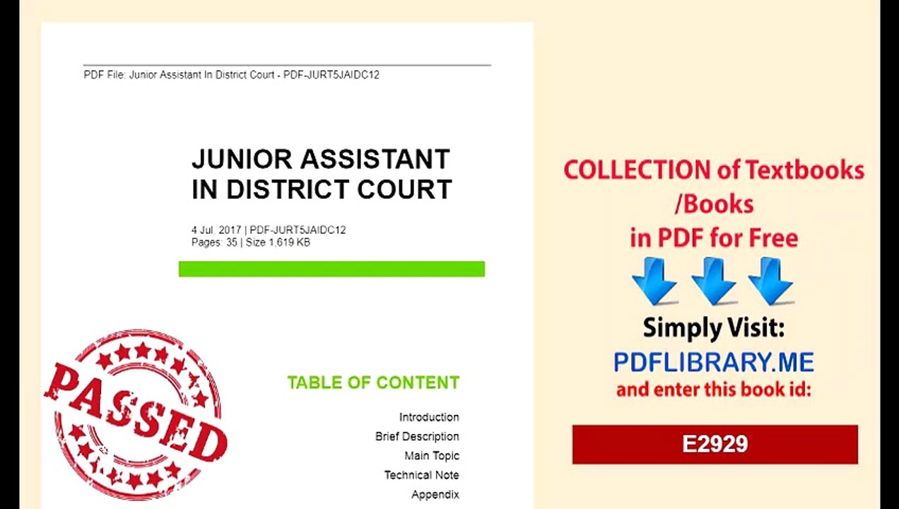 JuniorAssistantInDistrictCourt