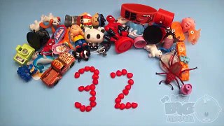 Learn To Count 1 to 60 with Toys and Candy Numbers!