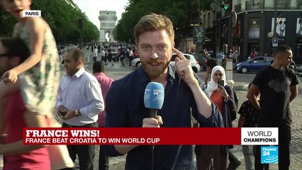 World Cup 2018: French celebrate victory in the Champs-Elysees