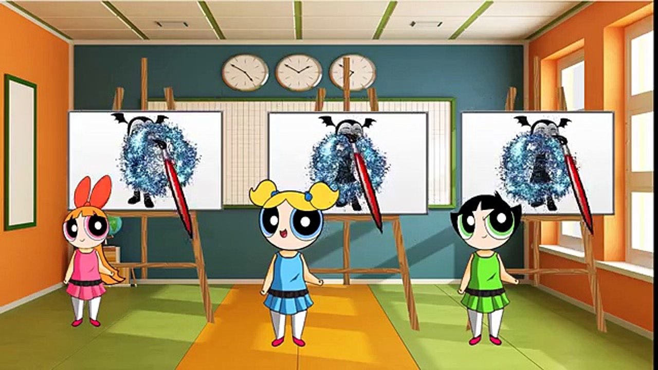 ✅Powerpuff Girls Art Class Kids School Drawing Coloring Vampirina | Zilo Cartoons