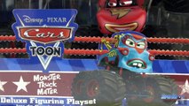 Disney Pixar Cars Toon Monster Truck Martin Flash McQueen Jouet Disney Store Toy Review Relampago