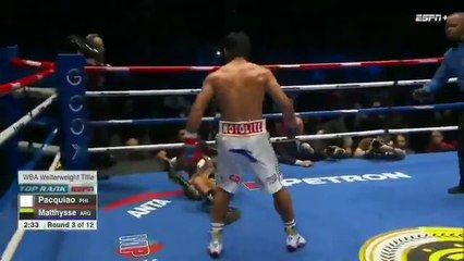 Matthysse knocked down